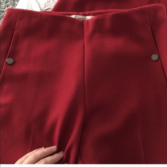 Burgundy pants set. Pants size 6, top size 4 - Picture 2 of 3